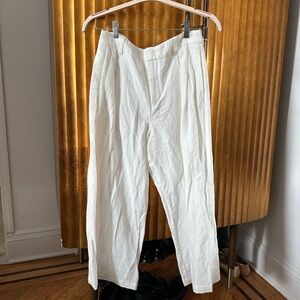 White linen trouser